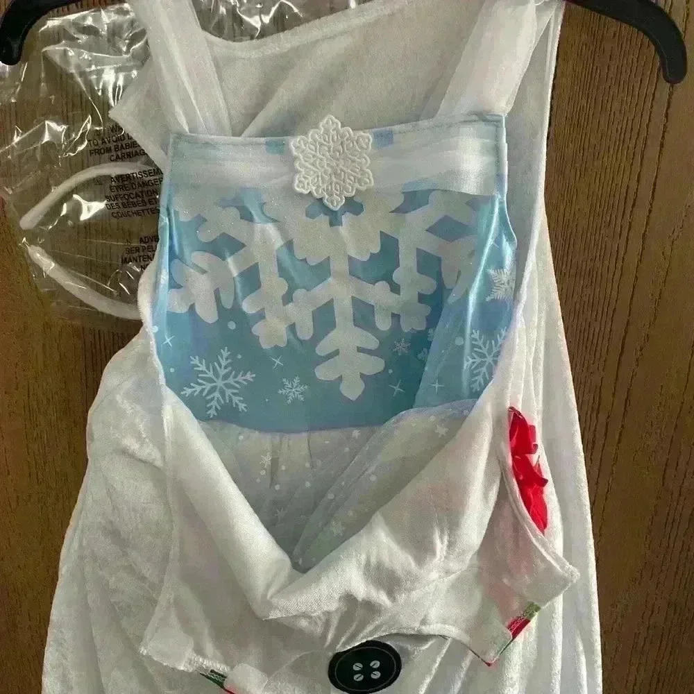 NWT SNOWMAN WINTER PRINCESS 
TRANSFORMING COSTUME M 8/10 NEW - Picture 8 of 13